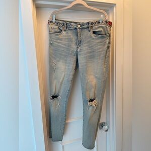 BLANKNYC The Reade crop jeans size 31 beaded waistband.